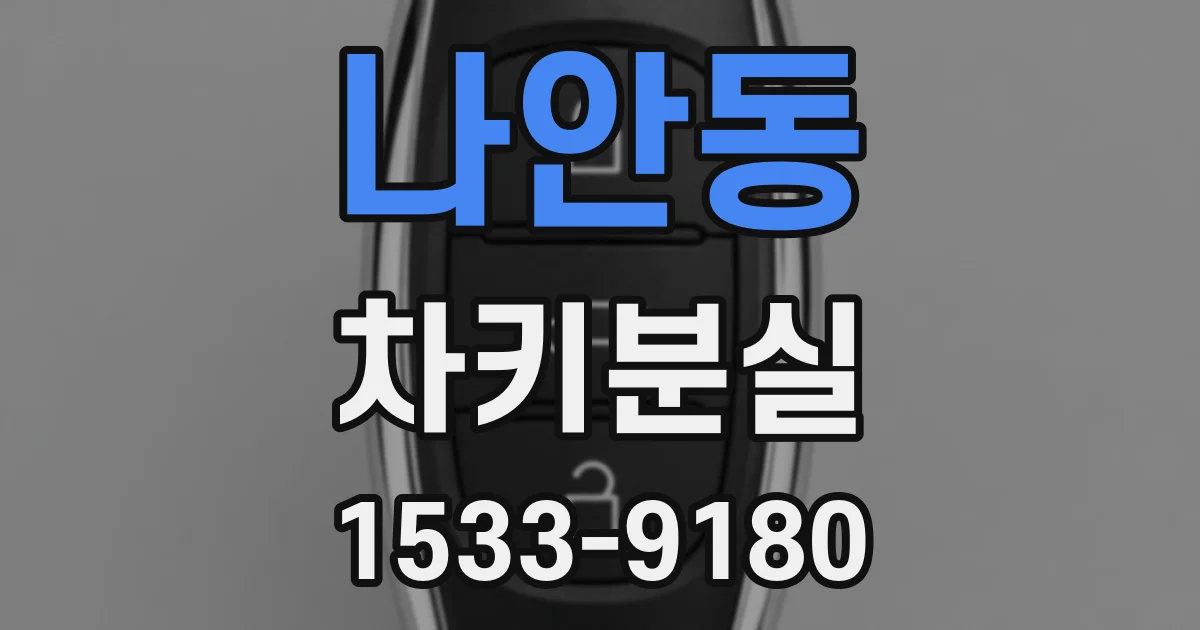 나안동 차키분실