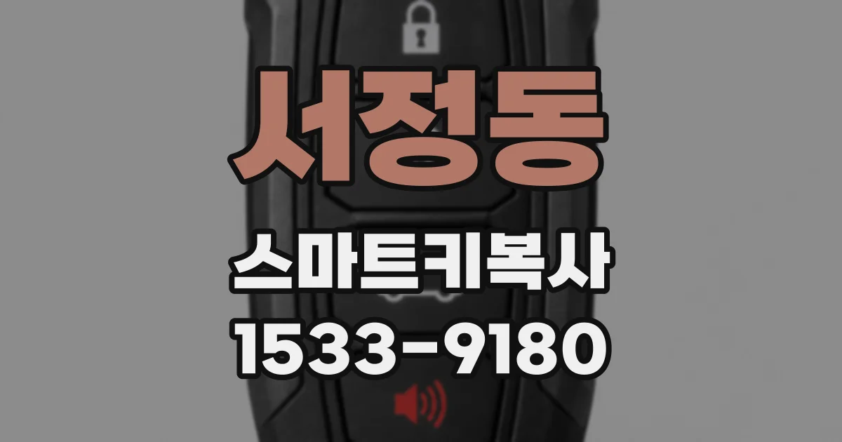 서정동 스마트키복사