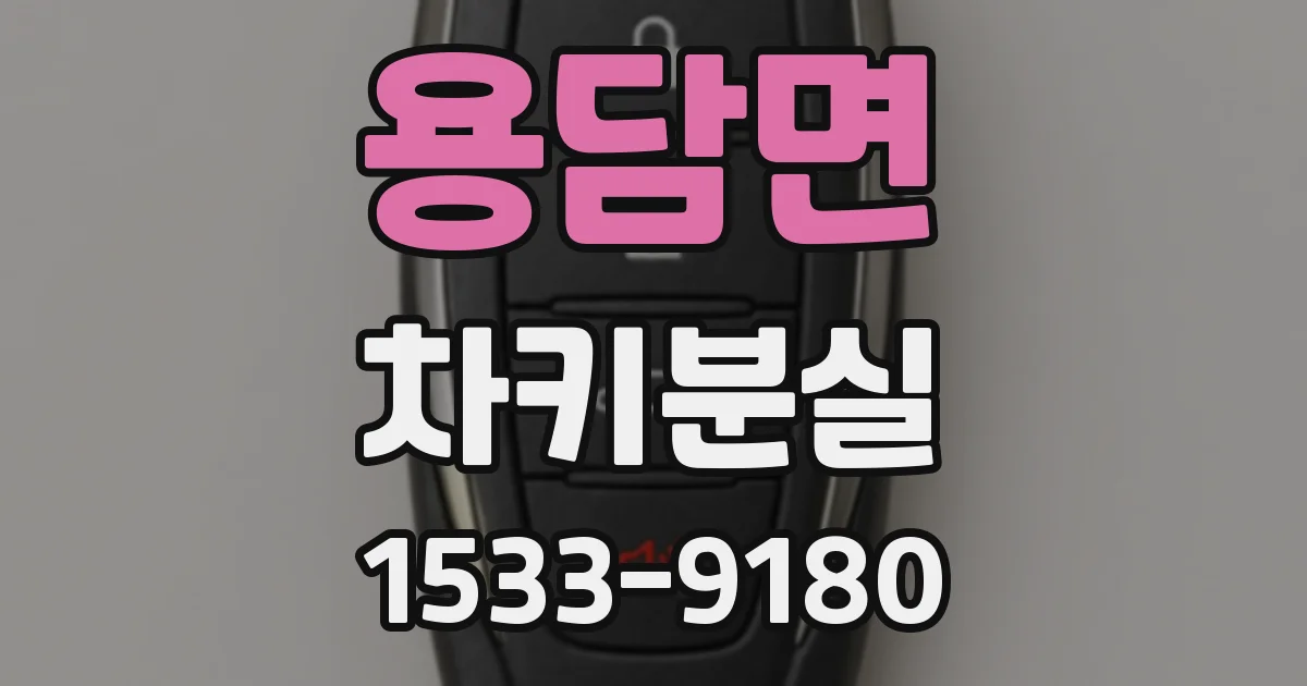 용담면 차키분실