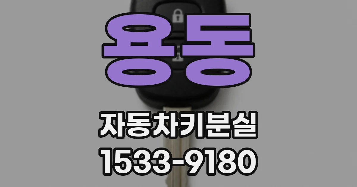 용동 자동차키분실