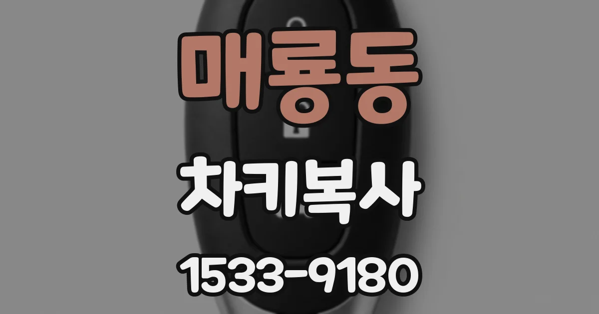 매룡동 차키복사