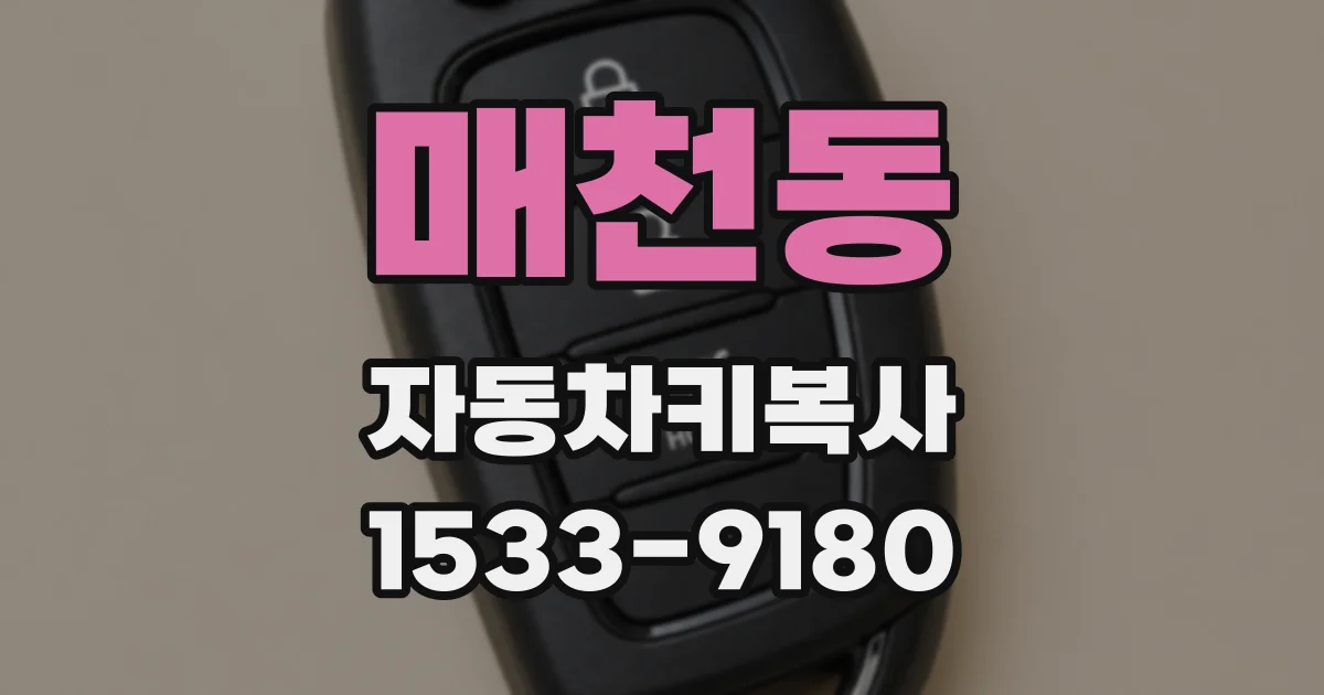 매천동 자동차키복사