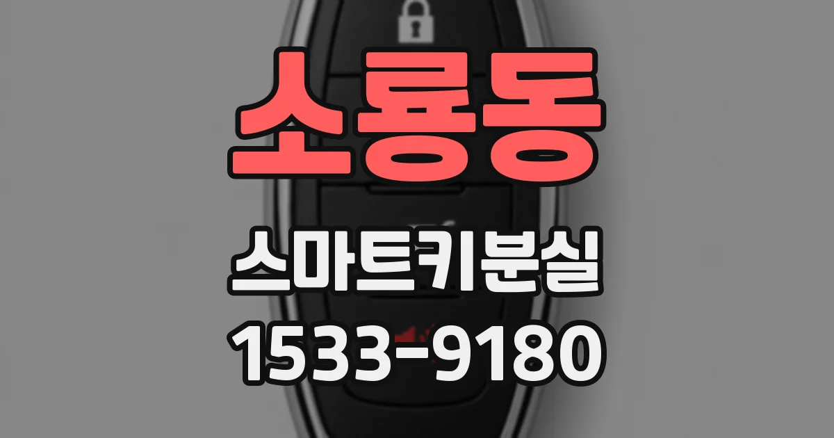 소룡동 스마트키분실