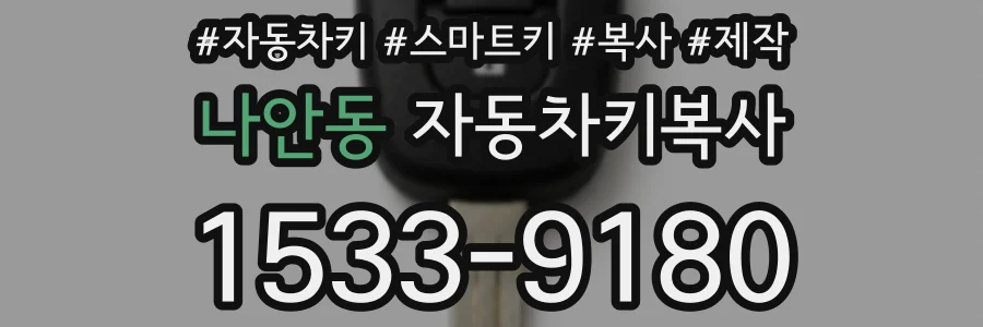 나안동 자동차키복사