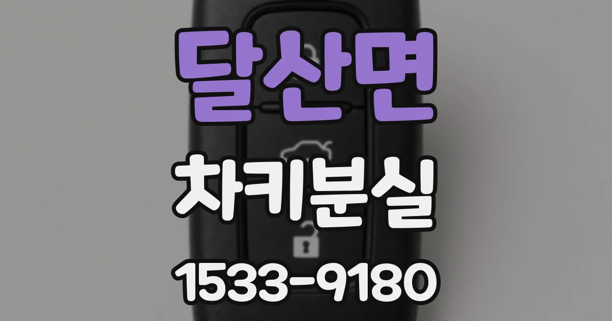 달산면 차키분실