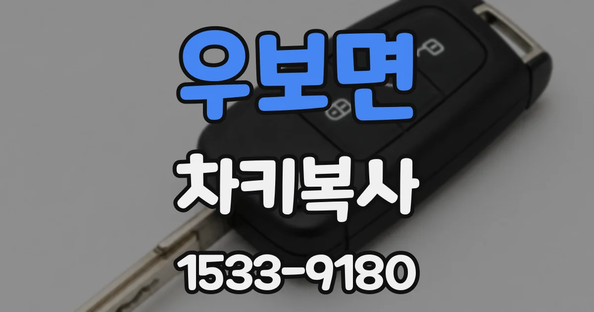 우보면 차키복사