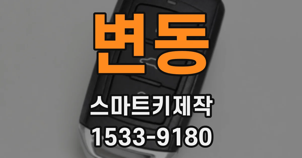 변동 스마트키제작