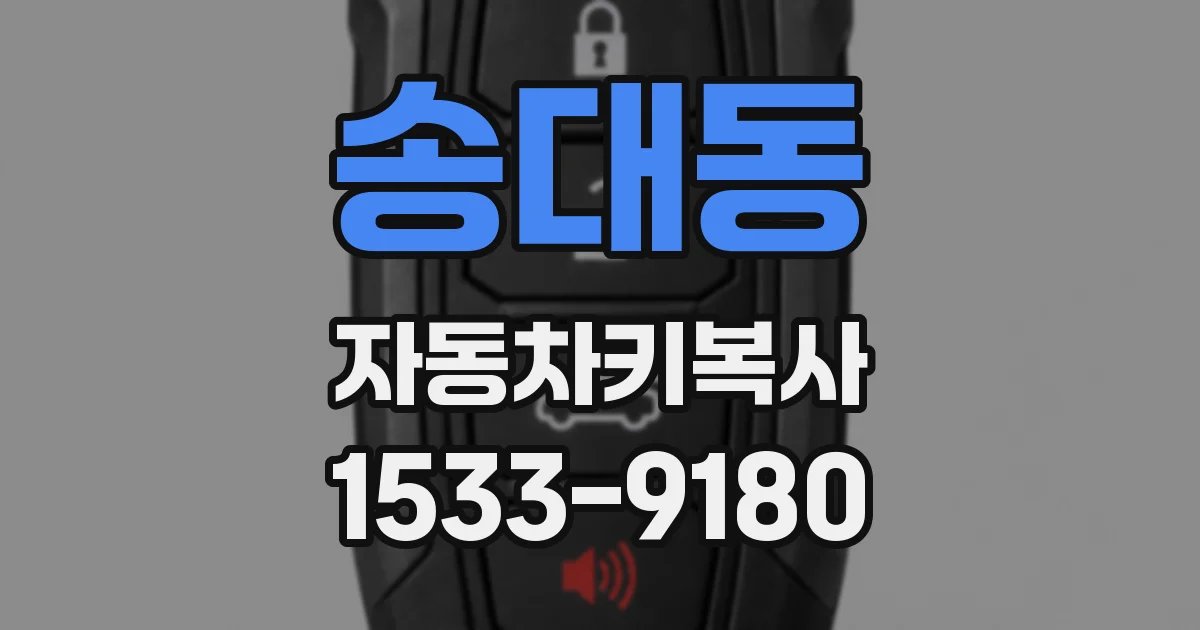송대동 자동차키복사