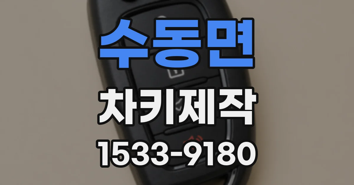 수동면 차키제작