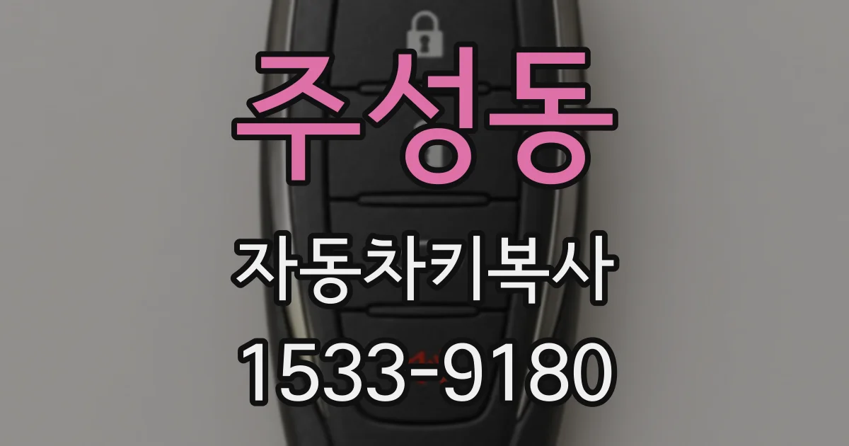 주성동 자동차키복사