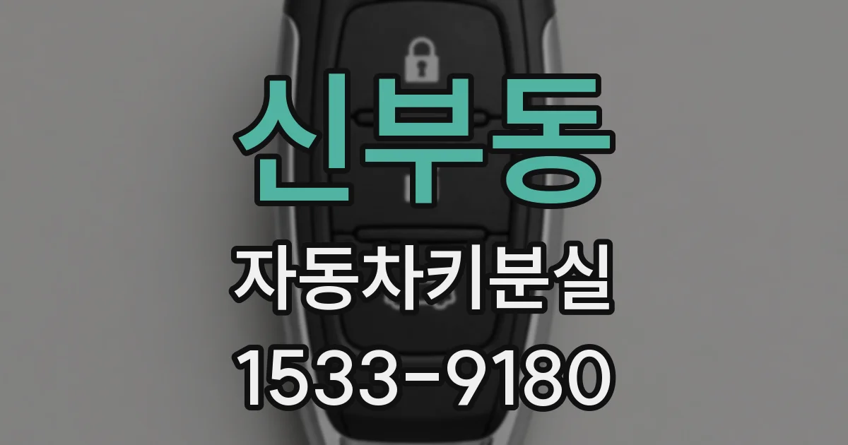 신부동 자동차키분실