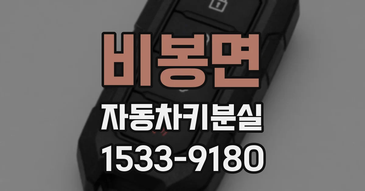 비봉면 자동차키분실