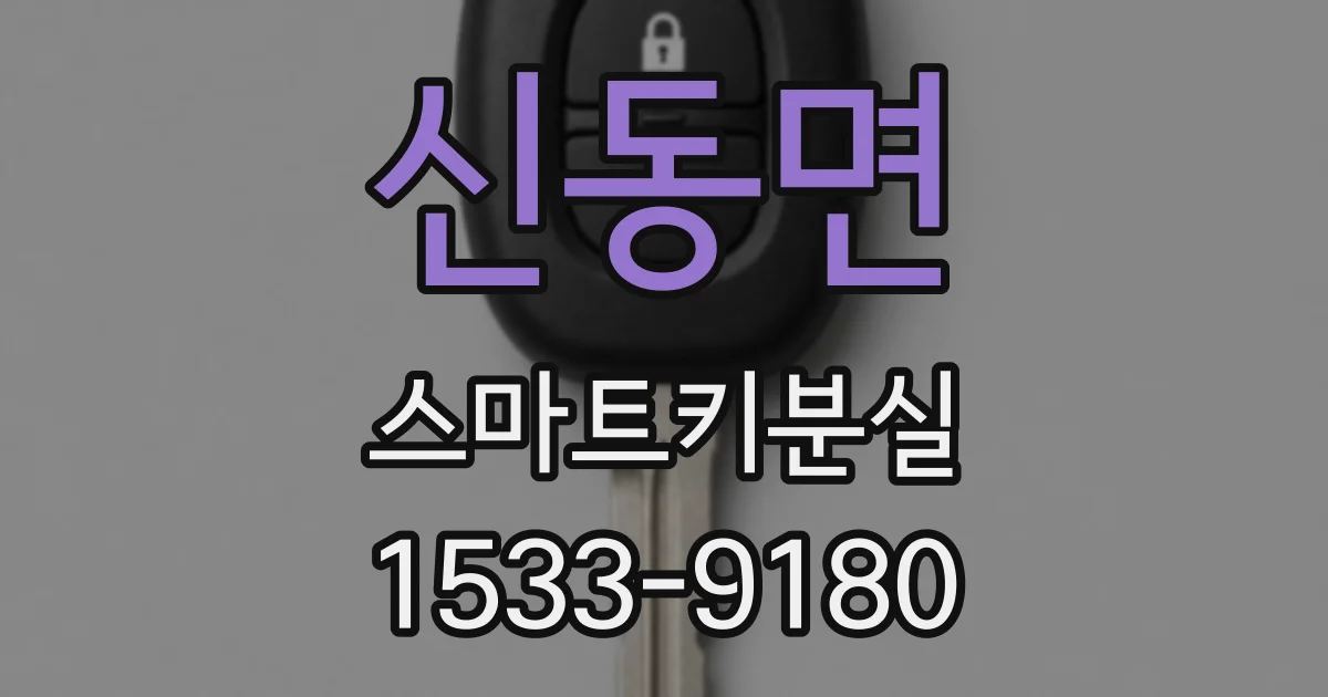 신동면 스마트키분실