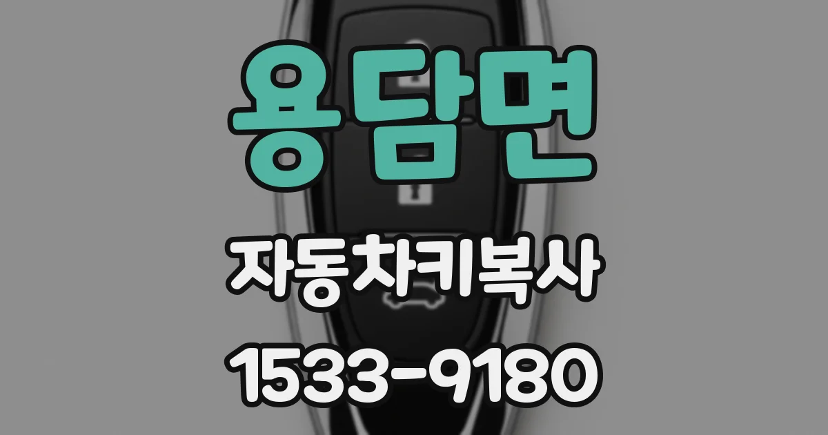 용담면 자동차키복사