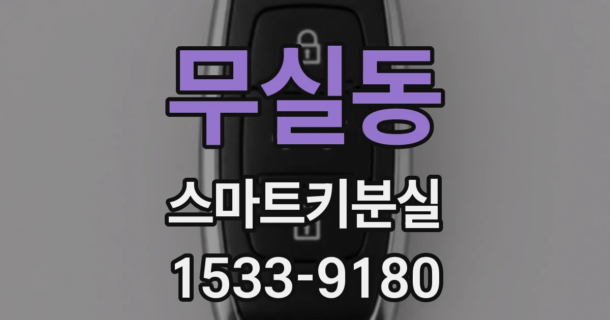 무실동 스마트키분실