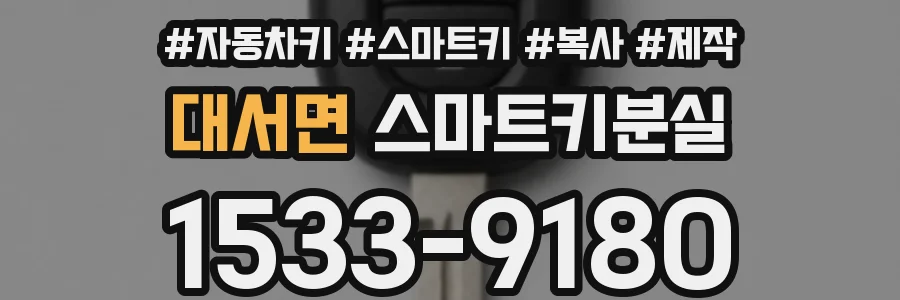 대서면 스마트키분실