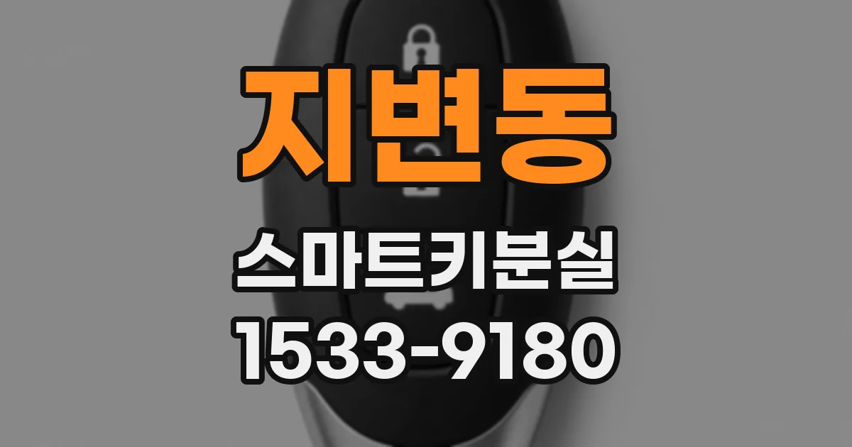 지변동 스마트키분실