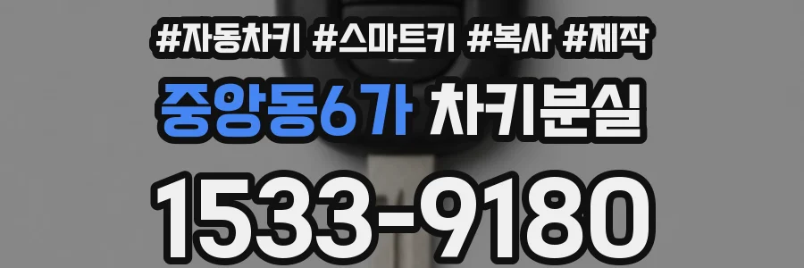 중앙동6가 차키분실