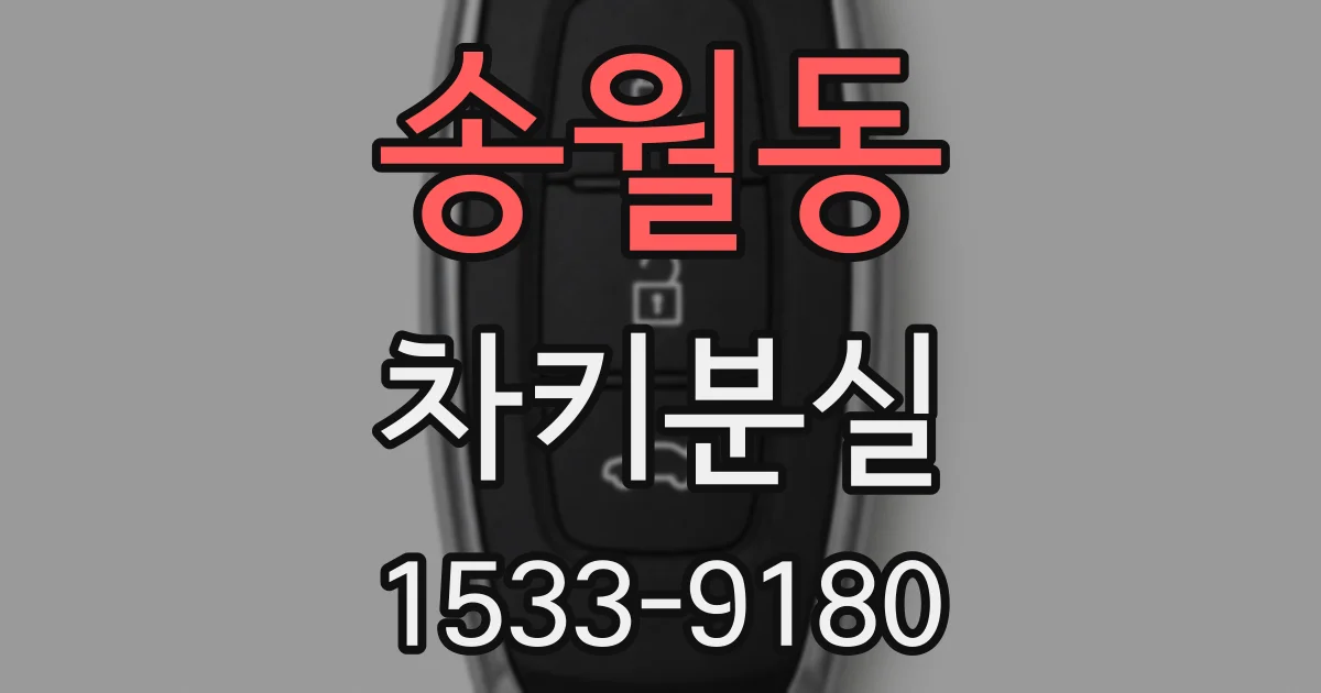 송월동 차키분실