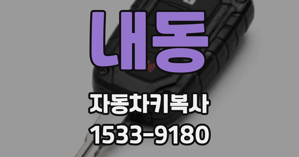 내동 자동차키복사