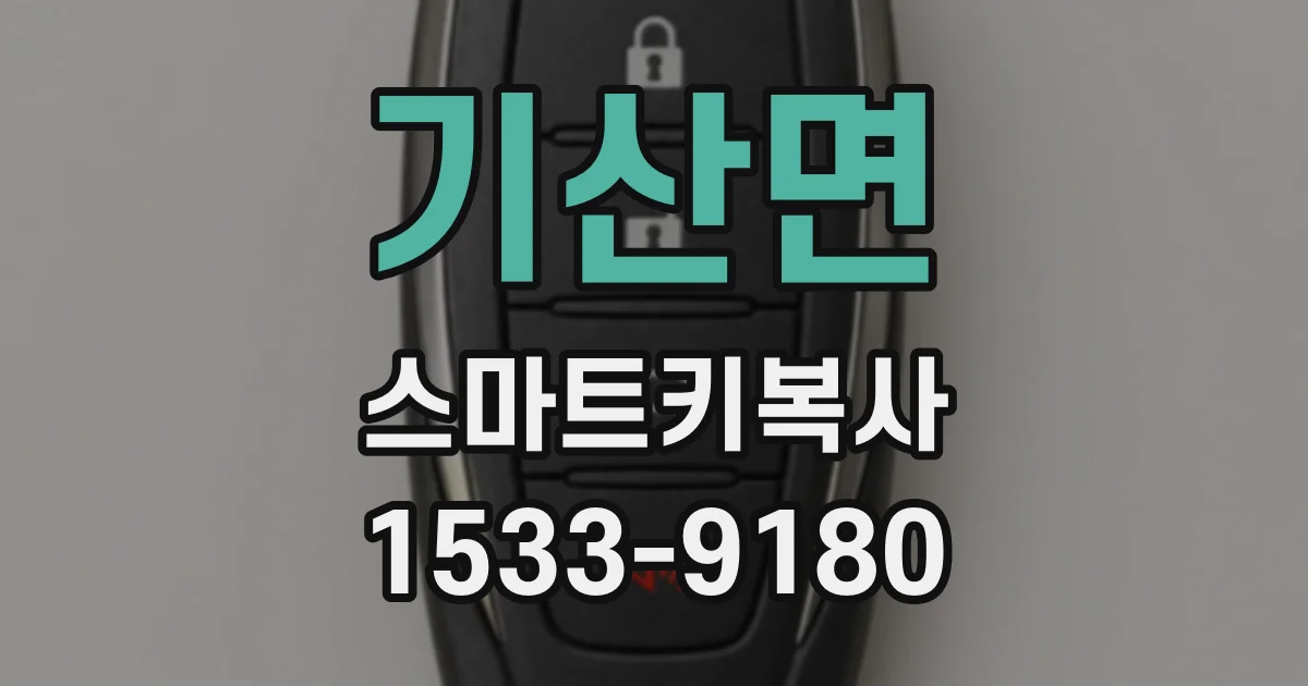 기산면 스마트키복사