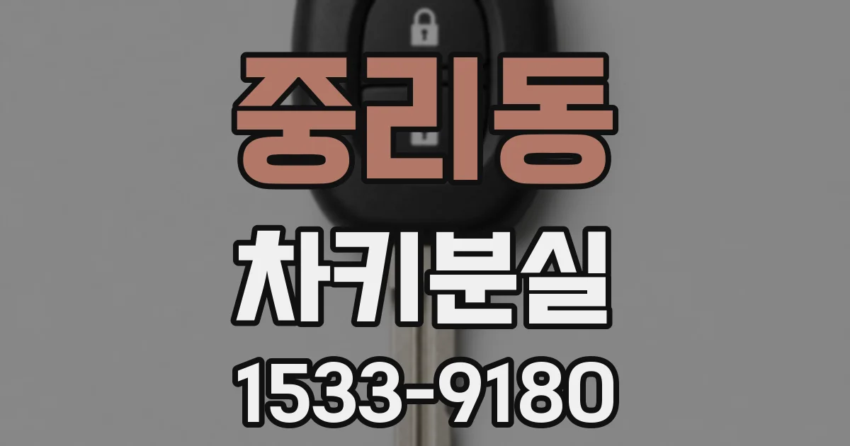 중리동 차키분실