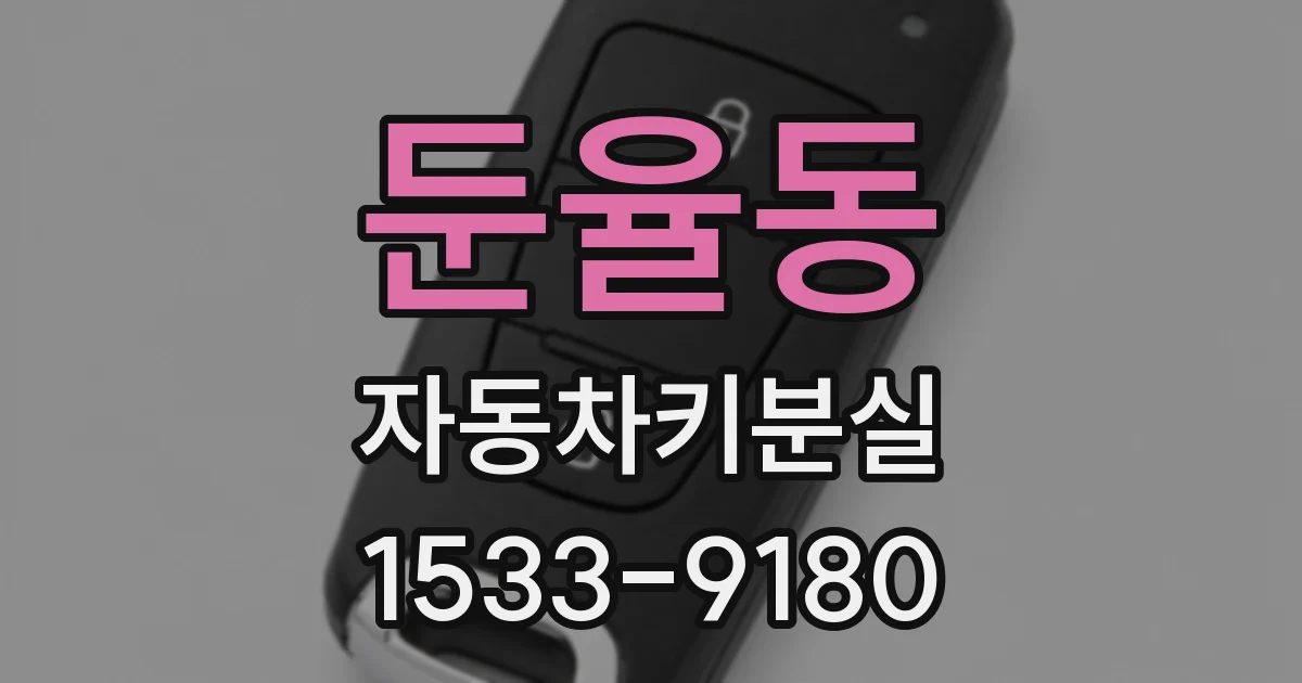 둔율동 자동차키분실