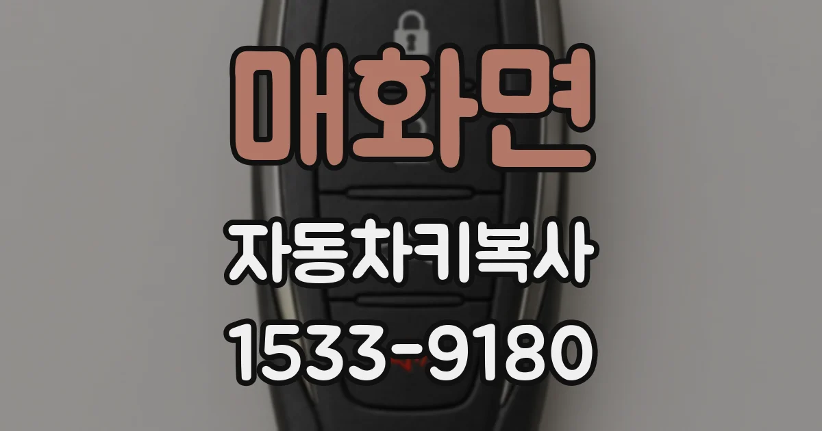매화면 자동차키복사