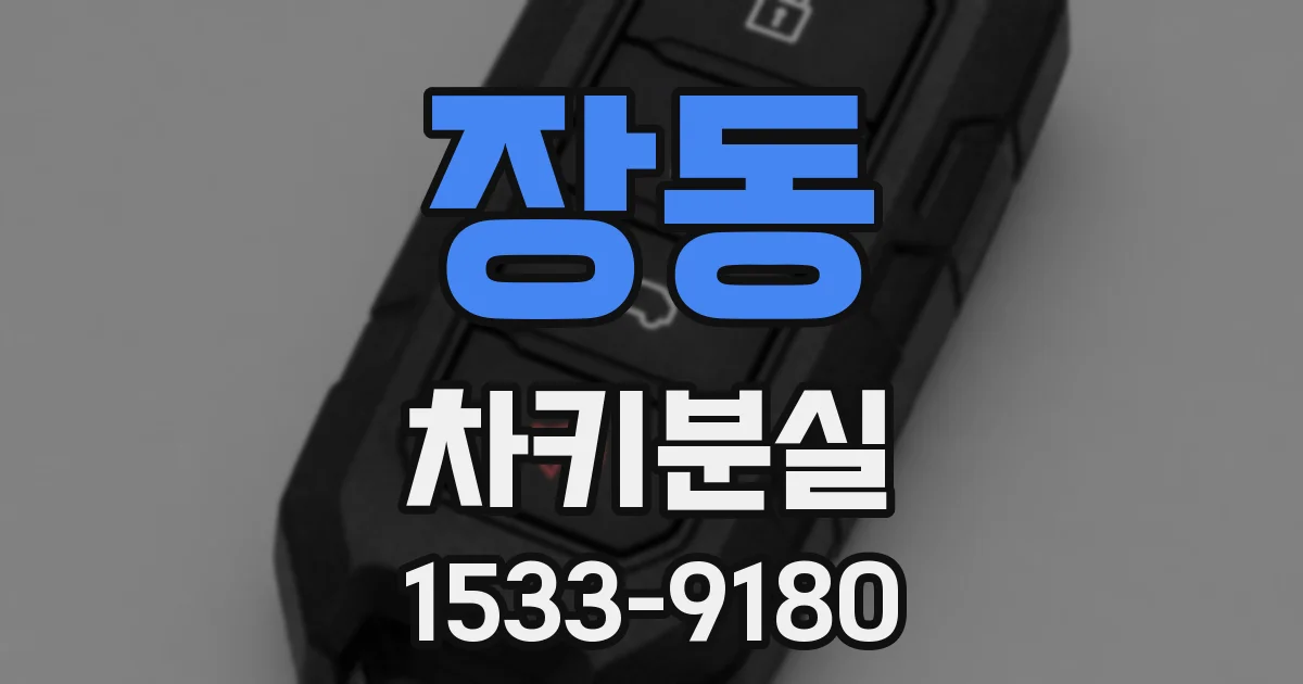장동 차키분실
