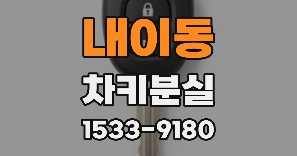 내이동 차키분실