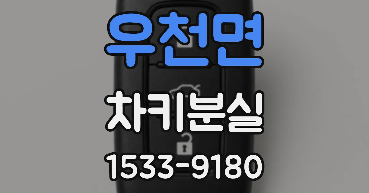 우천면 차키분실