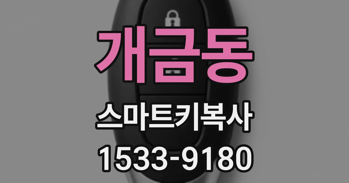 개금동 스마트키복사