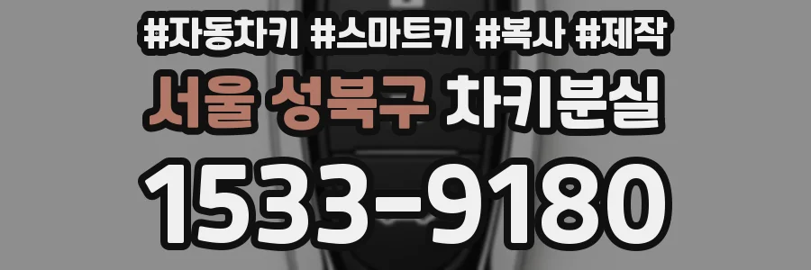 서울 성북구 차키분실