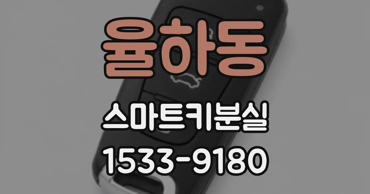 율하동 스마트키분실