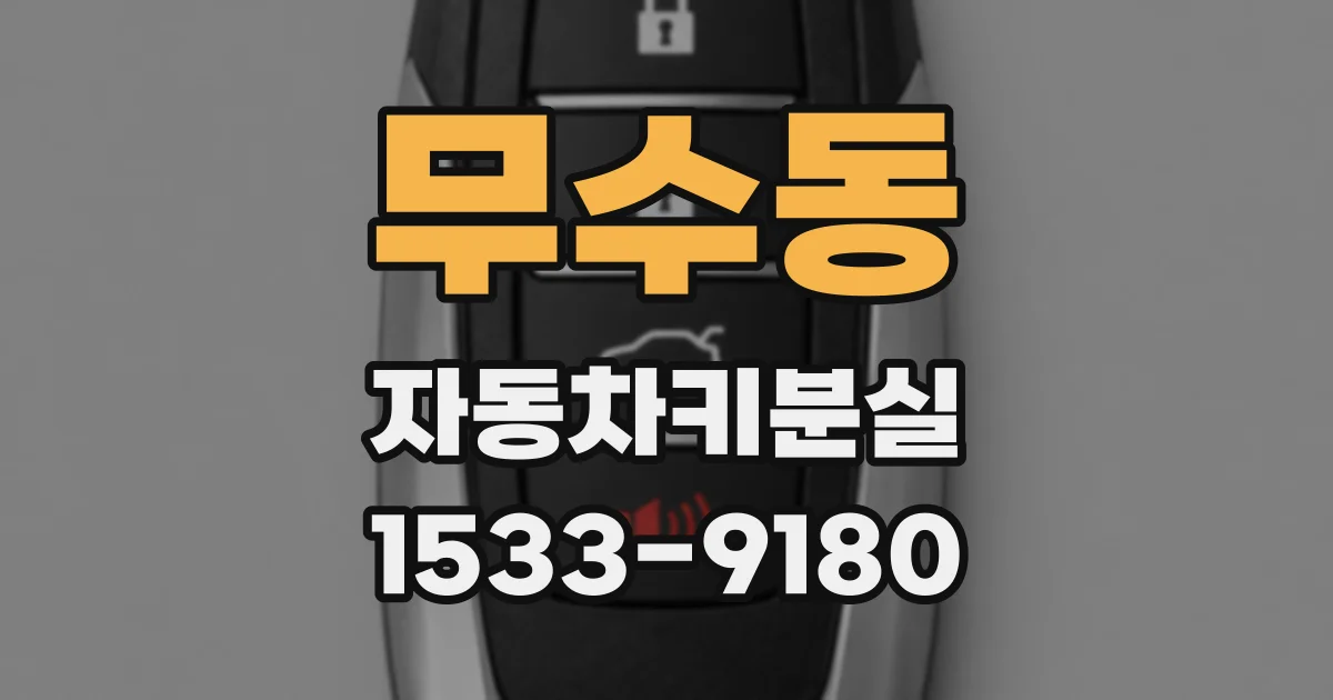 무수동 자동차키분실