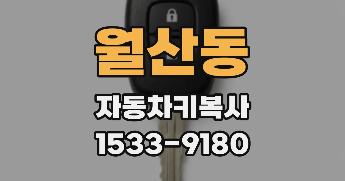 월산동 자동차키복사