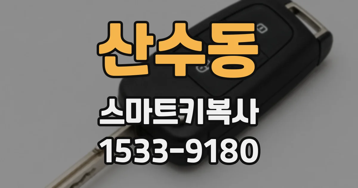 산수동 스마트키복사