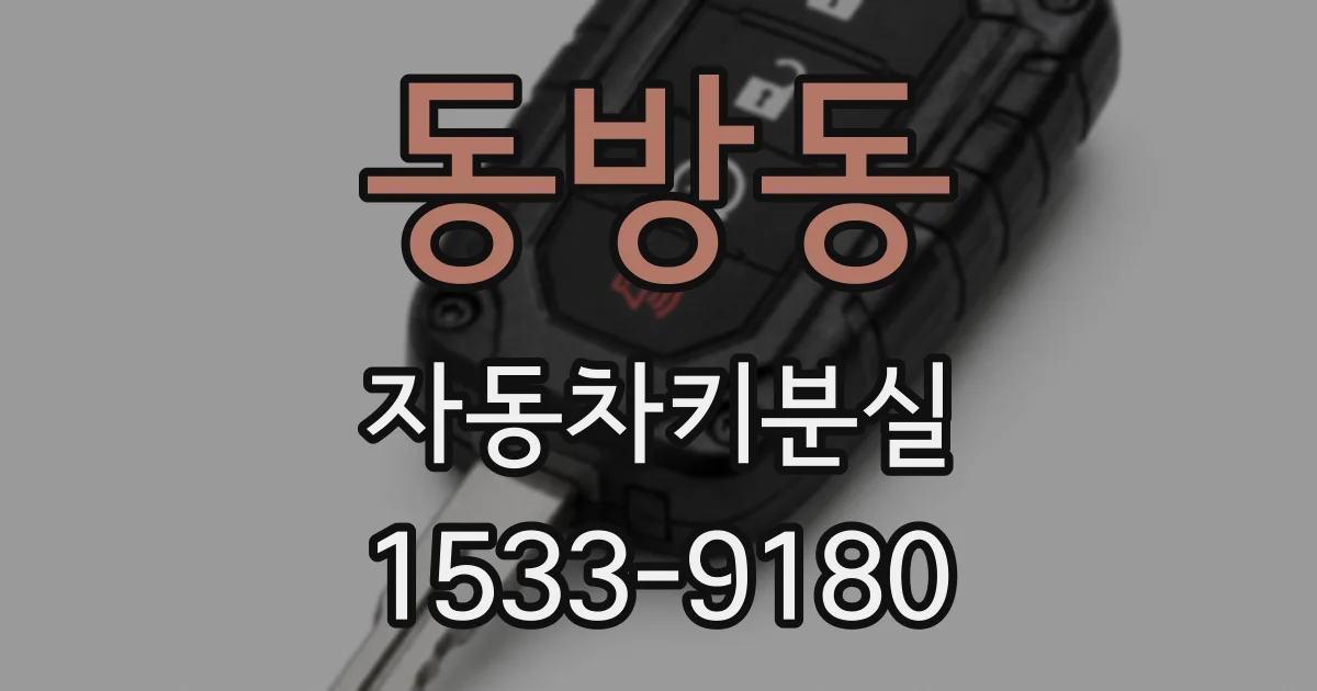 동방동 자동차키분실