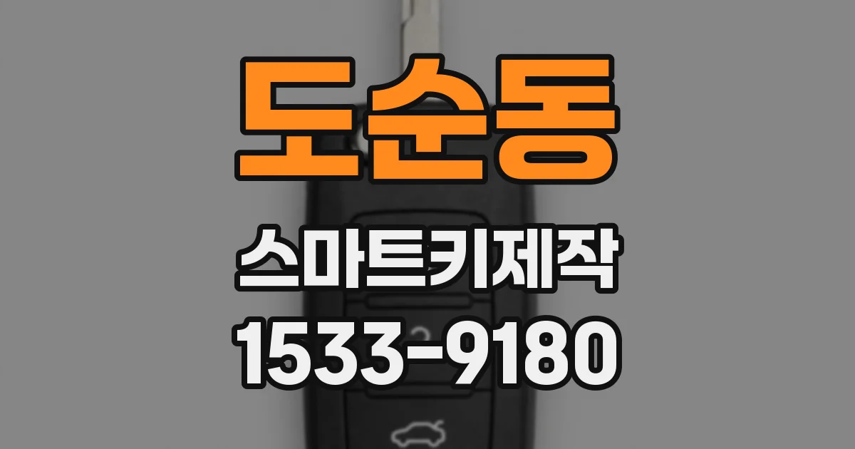 도순동 스마트키제작