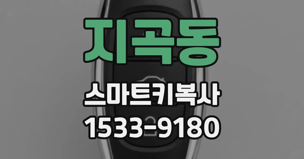 지곡동 스마트키복사