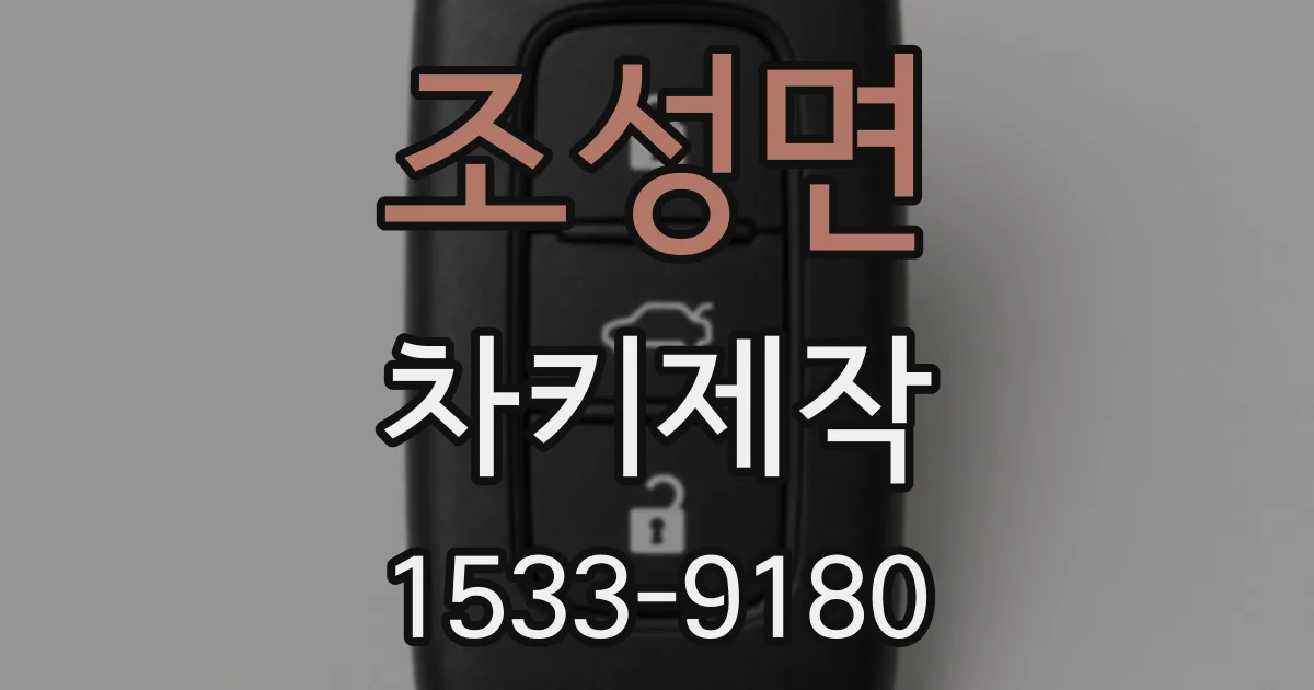 조성면 차키제작