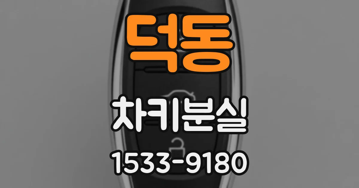 덕동 차키분실