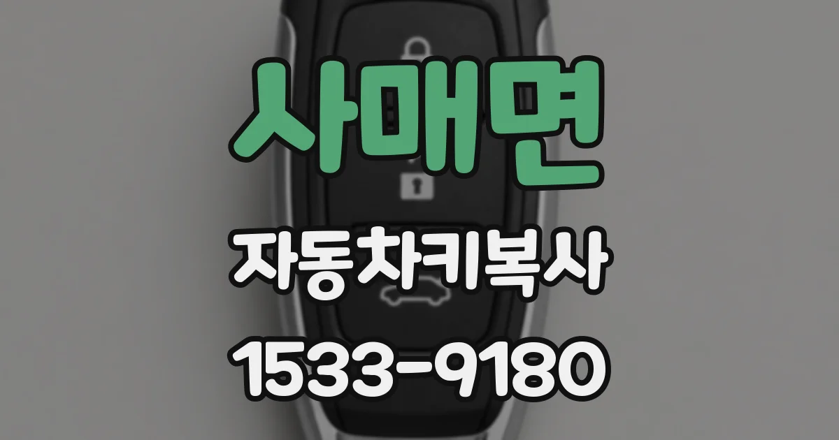 사매면 자동차키복사