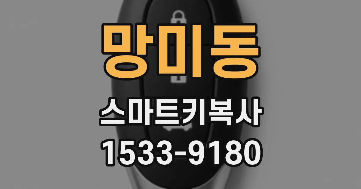 망미동 스마트키복사