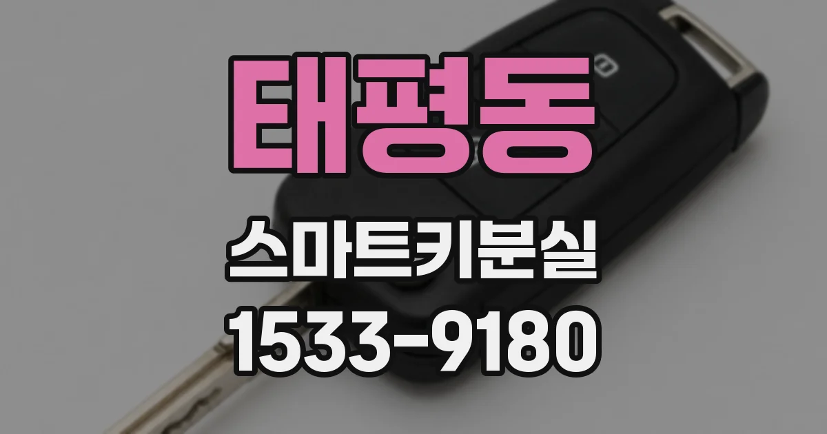 태평동 스마트키분실
