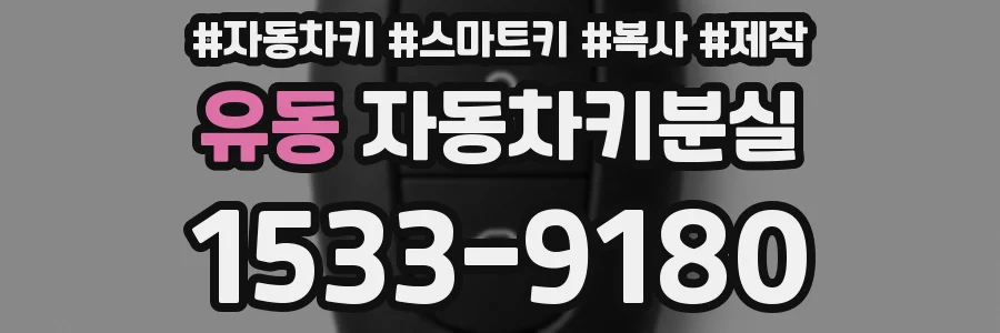 유동 자동차키분실