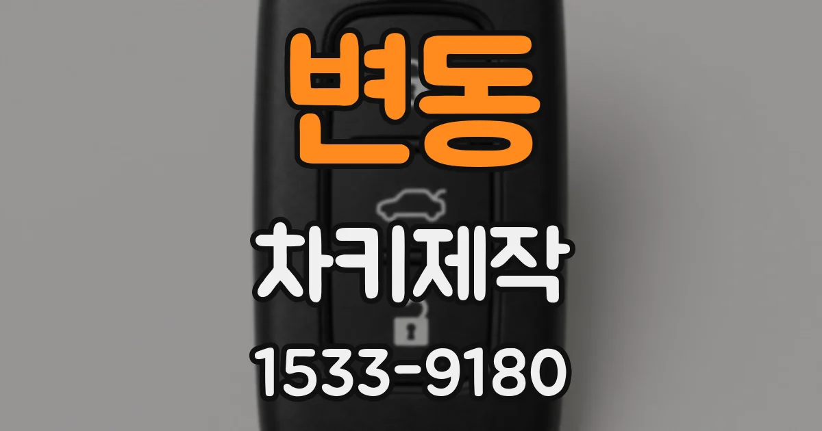 변동 차키제작