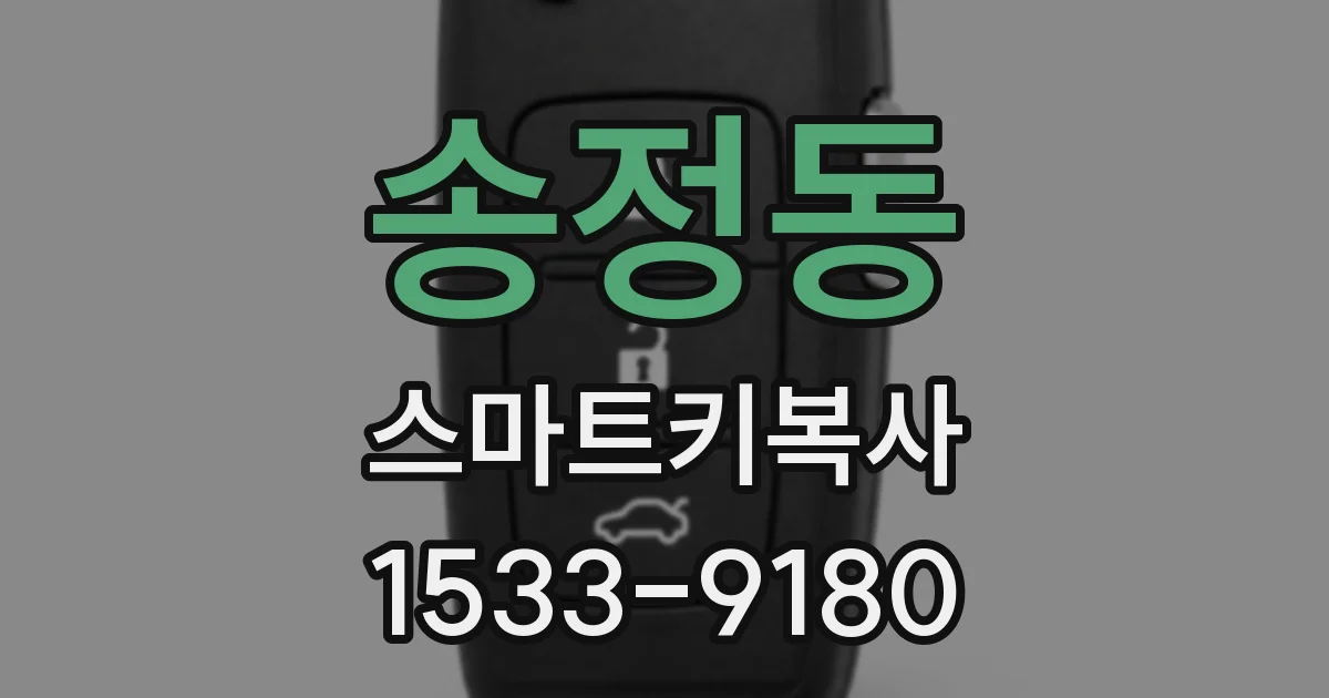 송정동 스마트키복사