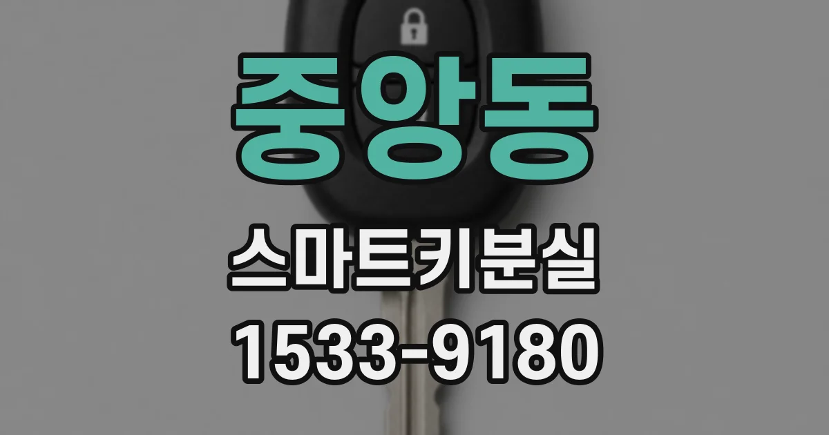 중앙동 스마트키분실