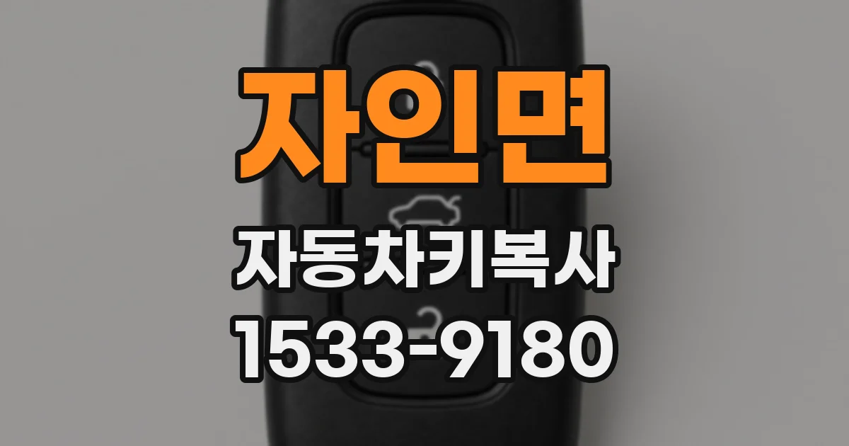 자인면 자동차키복사